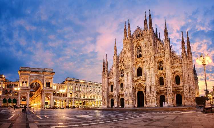 Milan, Italy makes a great overnight stop when traveling from Paris to Rome by train.