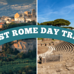 The best day trips by train from Rome include Ostia Antica and Orvieto, both pictured here.