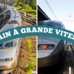 TGV trains like the ones shown here comprise France's high-speed rail network.