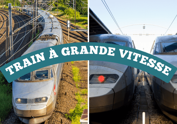 TGV trains like the ones shown here comprise France's high-speed rail network.